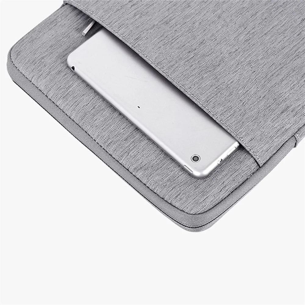 CANVASARTISAN L28-19 12-inch Laptop Protective Sleeve Business Style Notebook Carrying Bag (Horizontal Type) - Grey - 5
