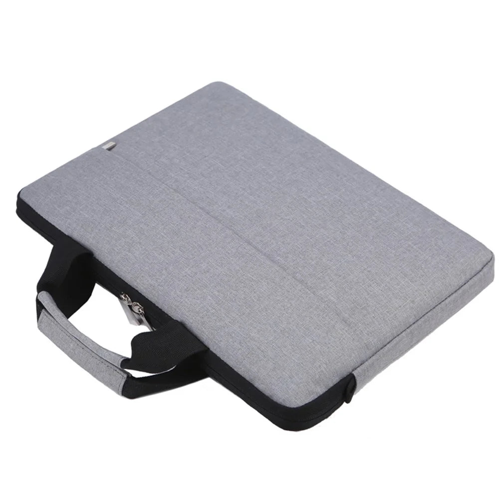 OKADE B022 15.6inch Notebook Soft Lining Protective Bag Anti-drop Laptop Handbag (with Shoulder Strap) - Grey - 5