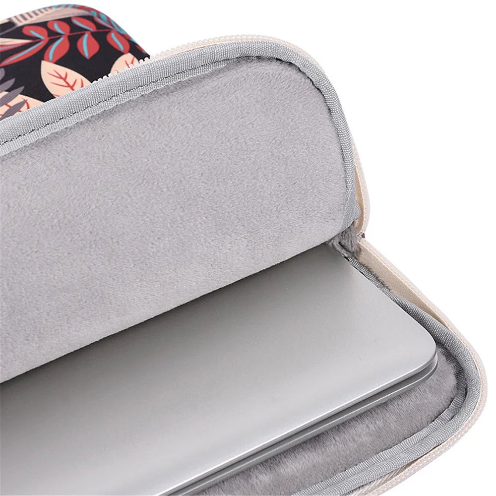 CANVASARTISAN 15-inch Laptop Portable Zipper Bag Colorful Leaves Print Anti-drop Notebook Protective Sleeve - H30-03 - 2