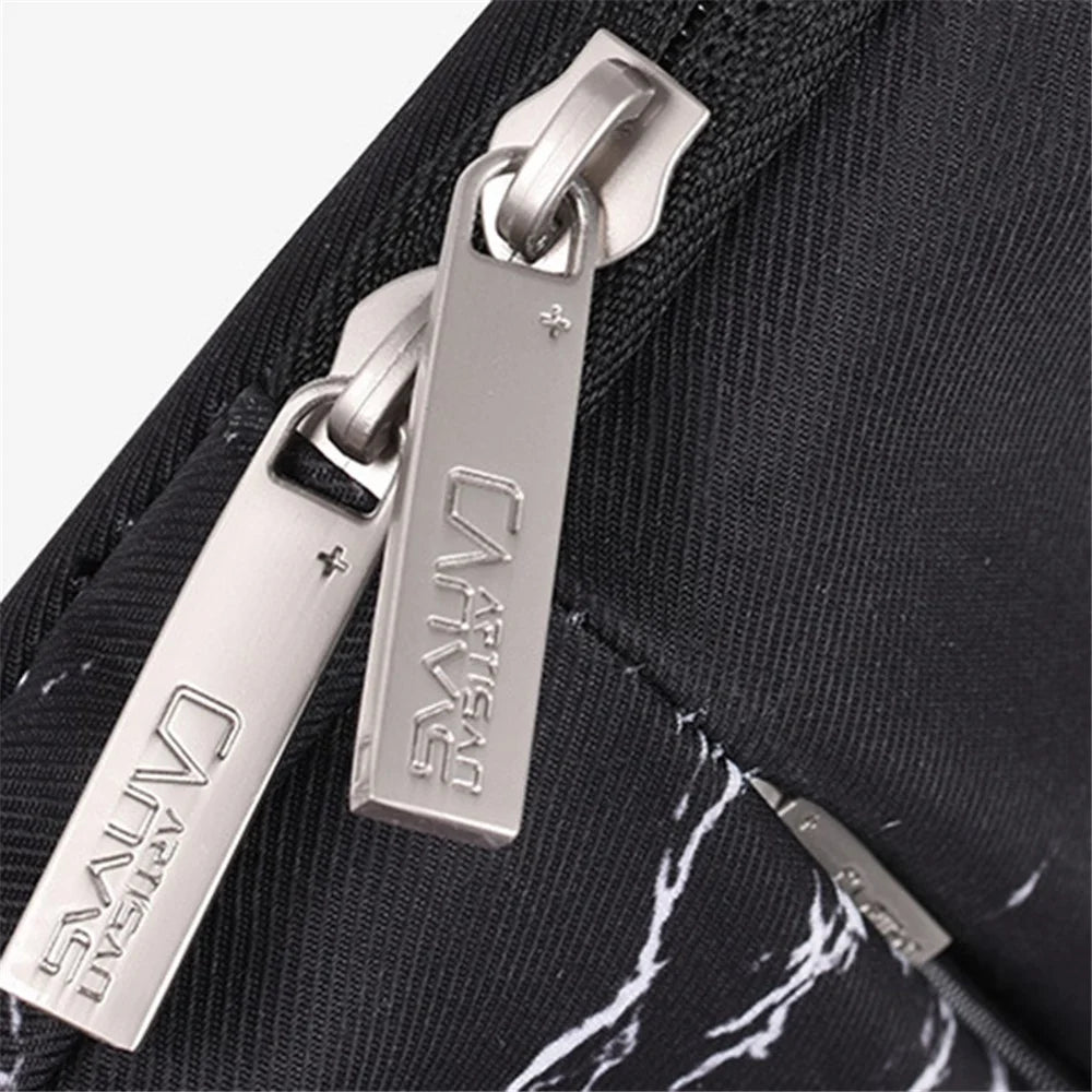 CANVASARTISAN H32-11 11-inch Laptop Carrying Bag Waterproof Printed Notebook Protective Sleeve with Front Pocket - Black - 3
