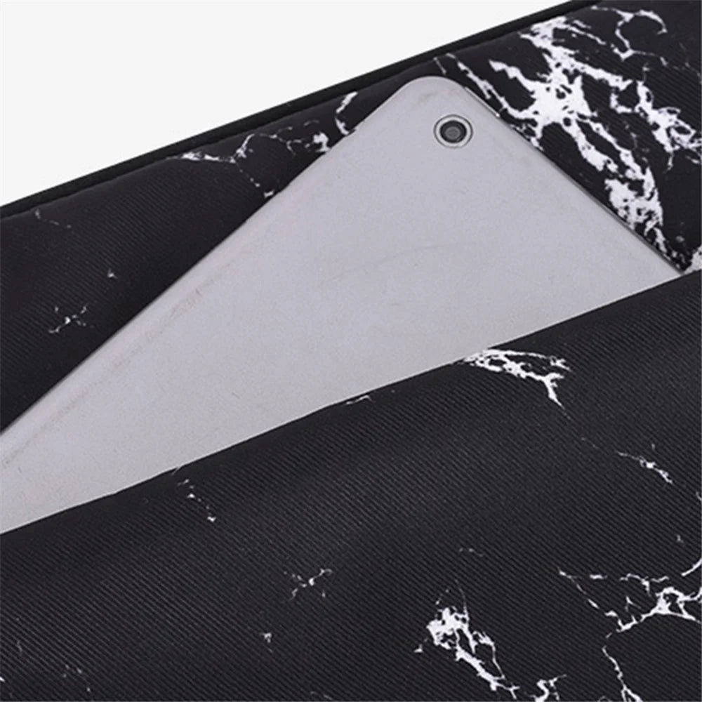 CANVASARTISAN H32-11 11-inch Laptop Carrying Bag Waterproof Printed Notebook Protective Sleeve with Front Pocket - Black - 4