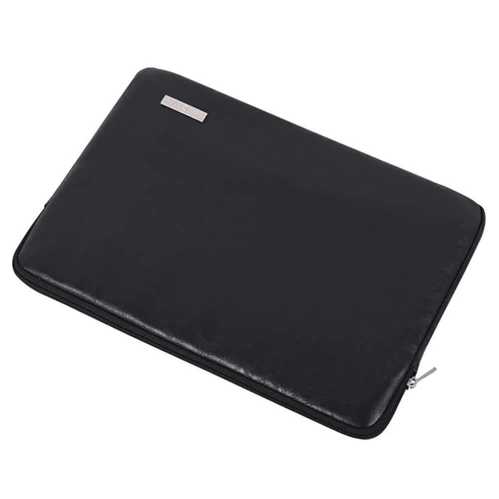 CANVASARTISAN L38-T0311 PU Leather Carrying Case for 14 inch Portable Sleeve Bag Laptops Slim Case with Small Bag - Black - 3