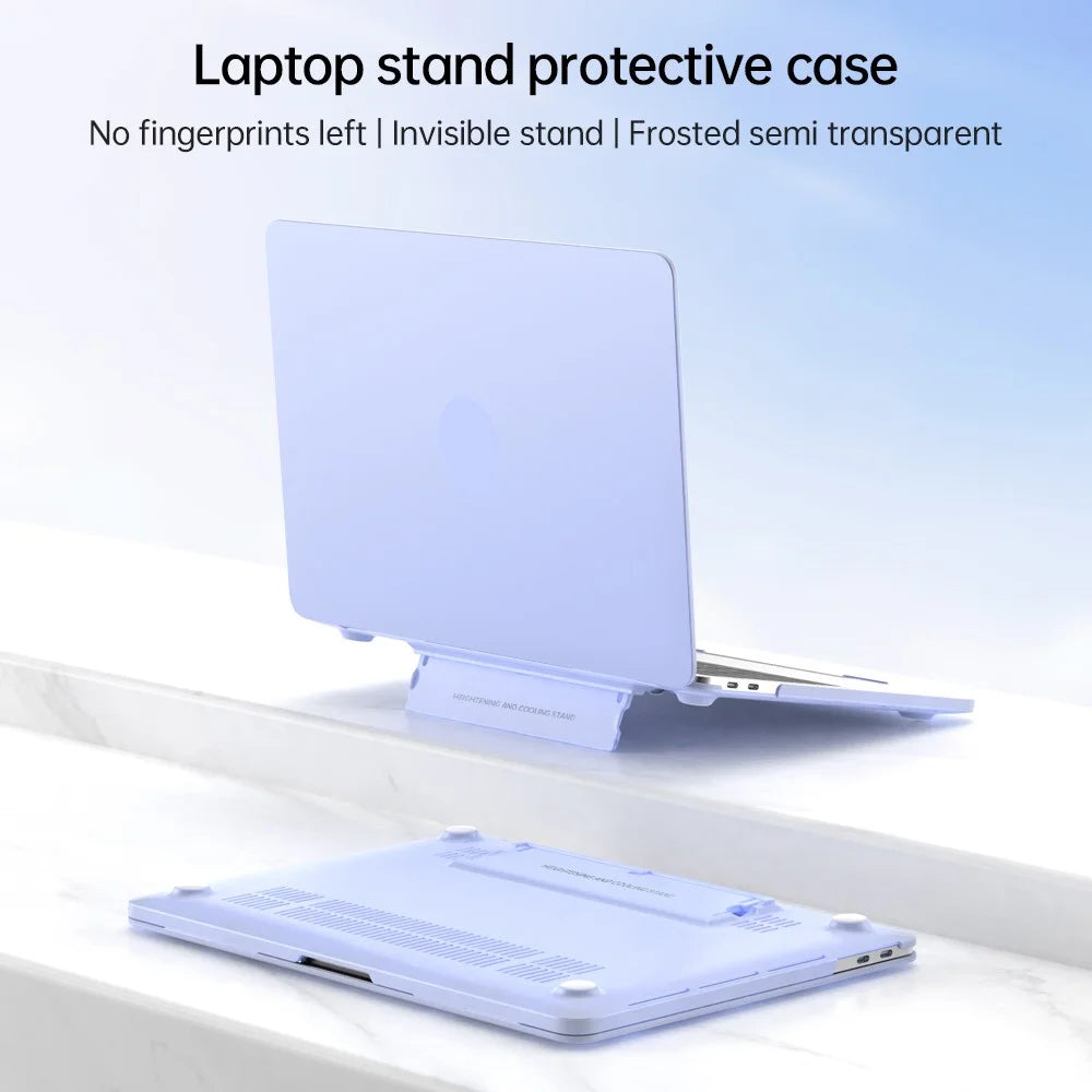 For MacBook Pro 13 inch (2016) A1706 / A1708 , Pro 13 inch (2018) A1989 / (2019) A2159 , Pro 13 inch (2020) A2289 / A2251 / A2338 Matte PC Laptop Case - Purple - 3