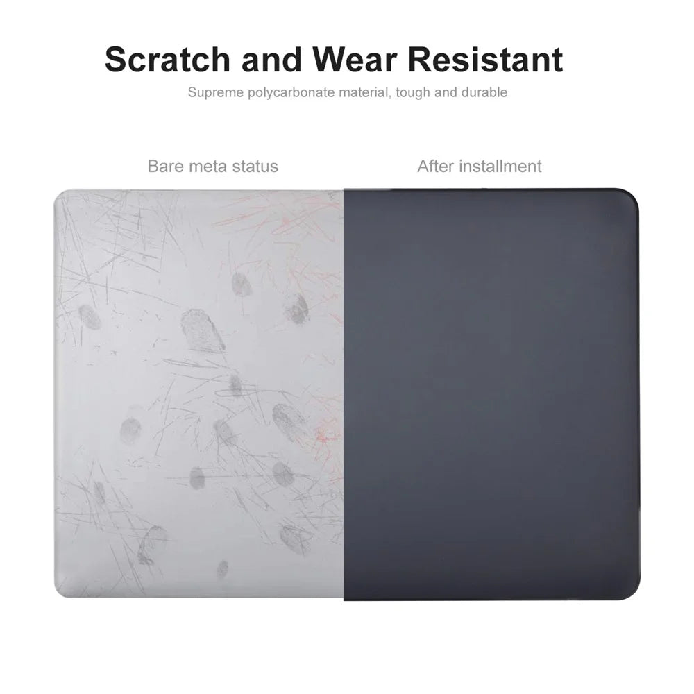 ENKAY HAT PRINCE Shockproof Matte Case for Macbook Air 15 inch (2026) A3448 / (2025) A3241 / (2024) A311 / (2023) A2941 Anti-Drop Laptop Slim Case - Black - 4