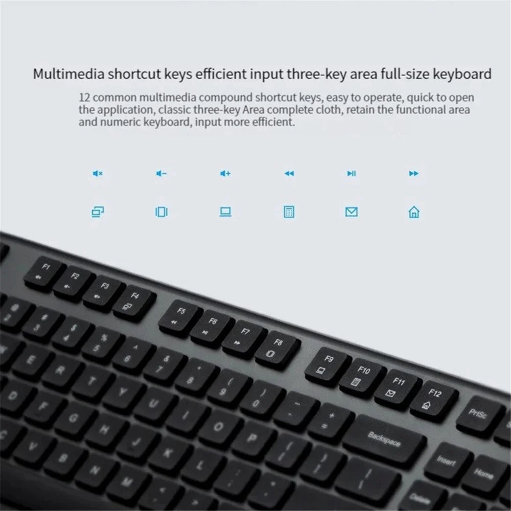 XIAOMI WXJS02YM 2.4G Wireless Keyboard + Mouse Set for Windows 10 and Above (Chinese Version) - 4