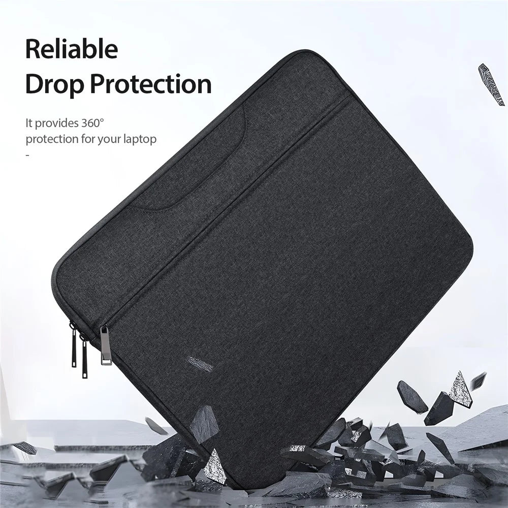 DUX DUCIS LBTC Series 15.5-16 inch Laptop Protective Carrying Bag Polyester Notebook Handbag - Black - 7