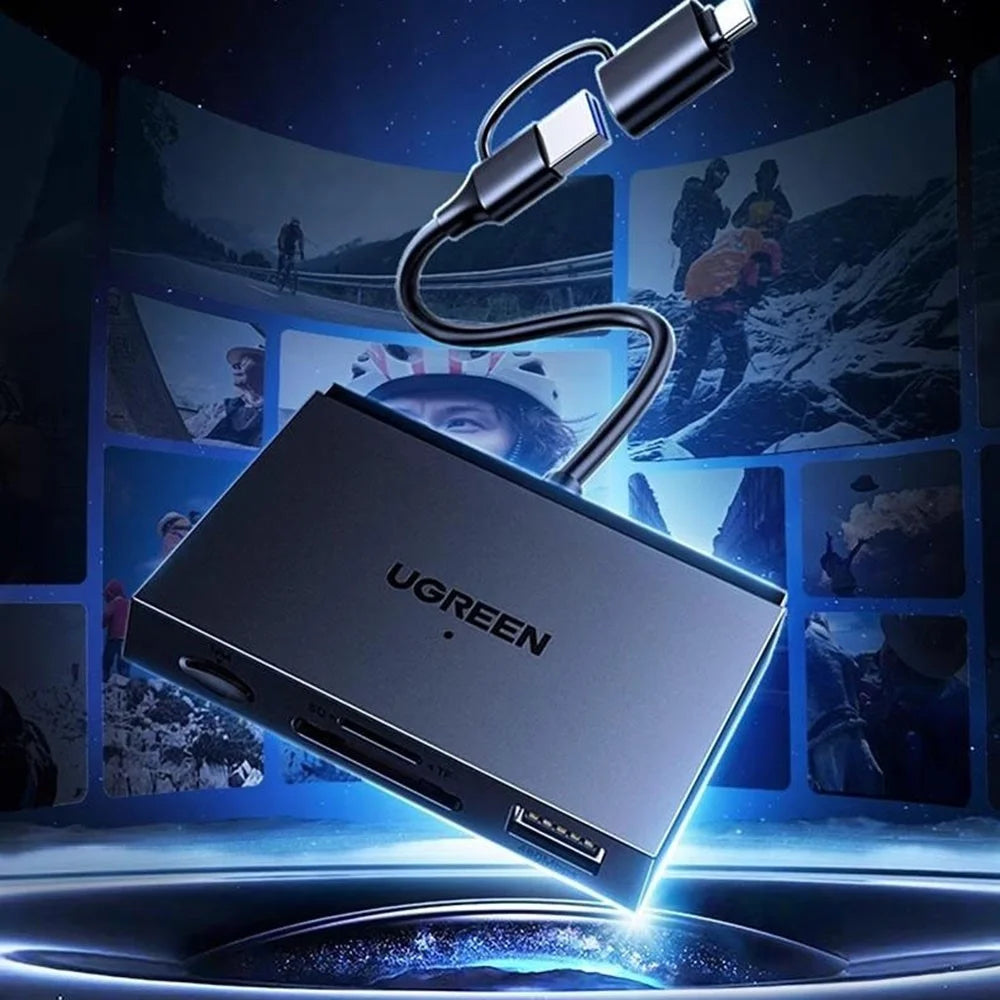 UGREEN 45178 2 In 1 USB A / Type C to SD / TF / NM Card Reader for Apple / Huwei / Android - 5