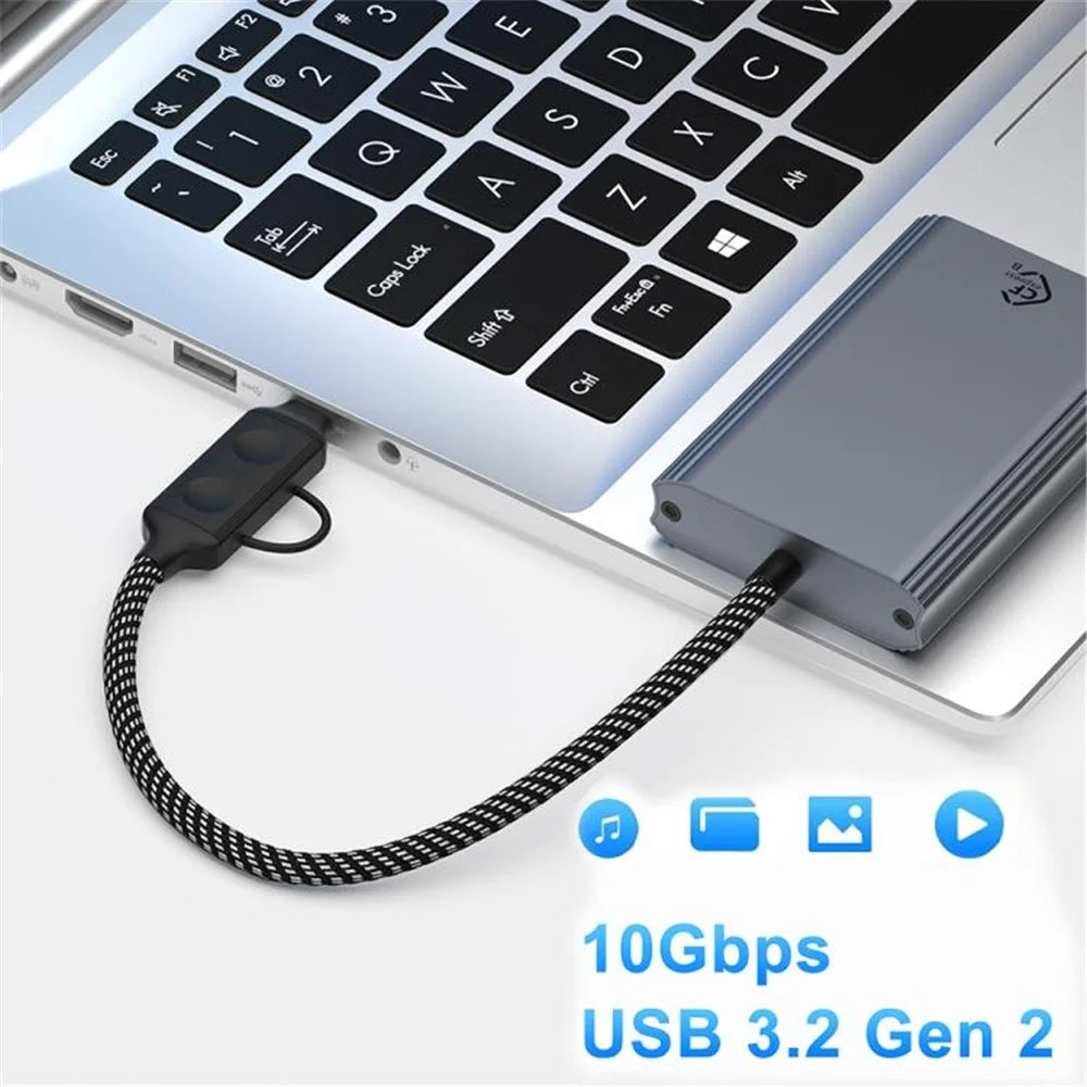 Type-C / USB to Cfexpress Type-B 2 in 1 Card Reader High Speed 10Gbps Memory Card Reader - Grey - 4
