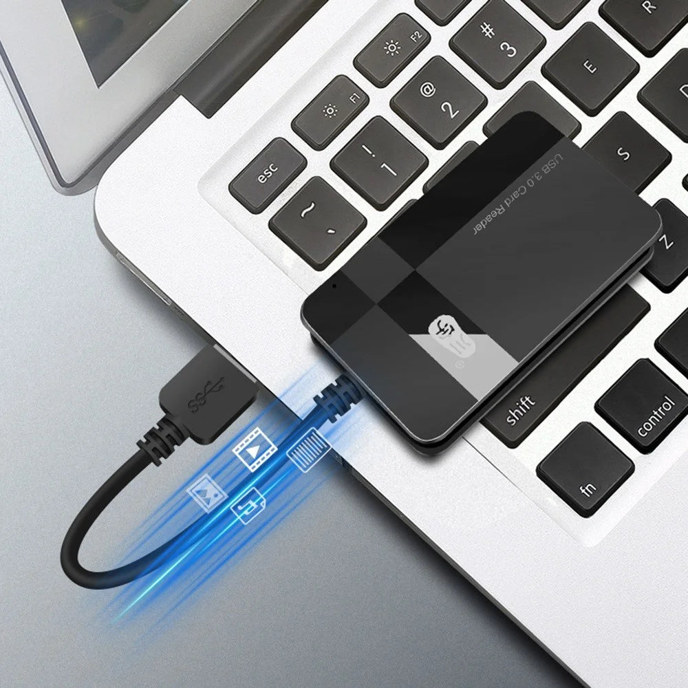 KAWAU C368 USB 3.0 5Gbps High Speed Memory Card Reader for SD / CF / TF / MS Card Reader - 4