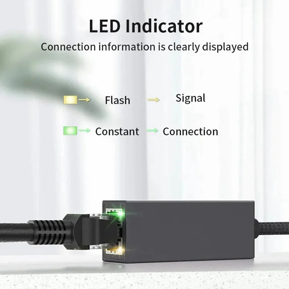 MINDPURE UR001 USB 2.0 to RJ45 100Mbps Ethernet Adapter Computer External Network Connector - Black - 6