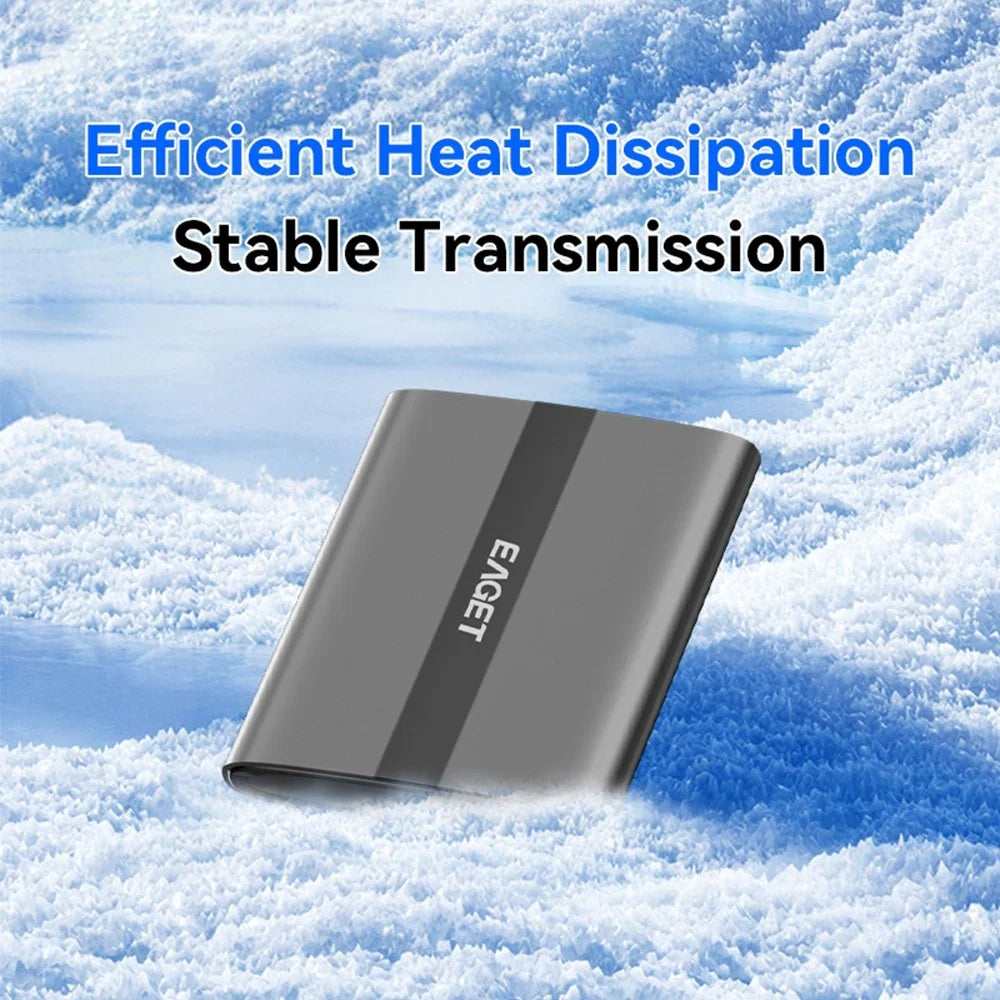EAGET ET-M8 480GB Portable SSD 500MB / S High Speed Aluminum Alloy Type C External Solid State Drive - 6