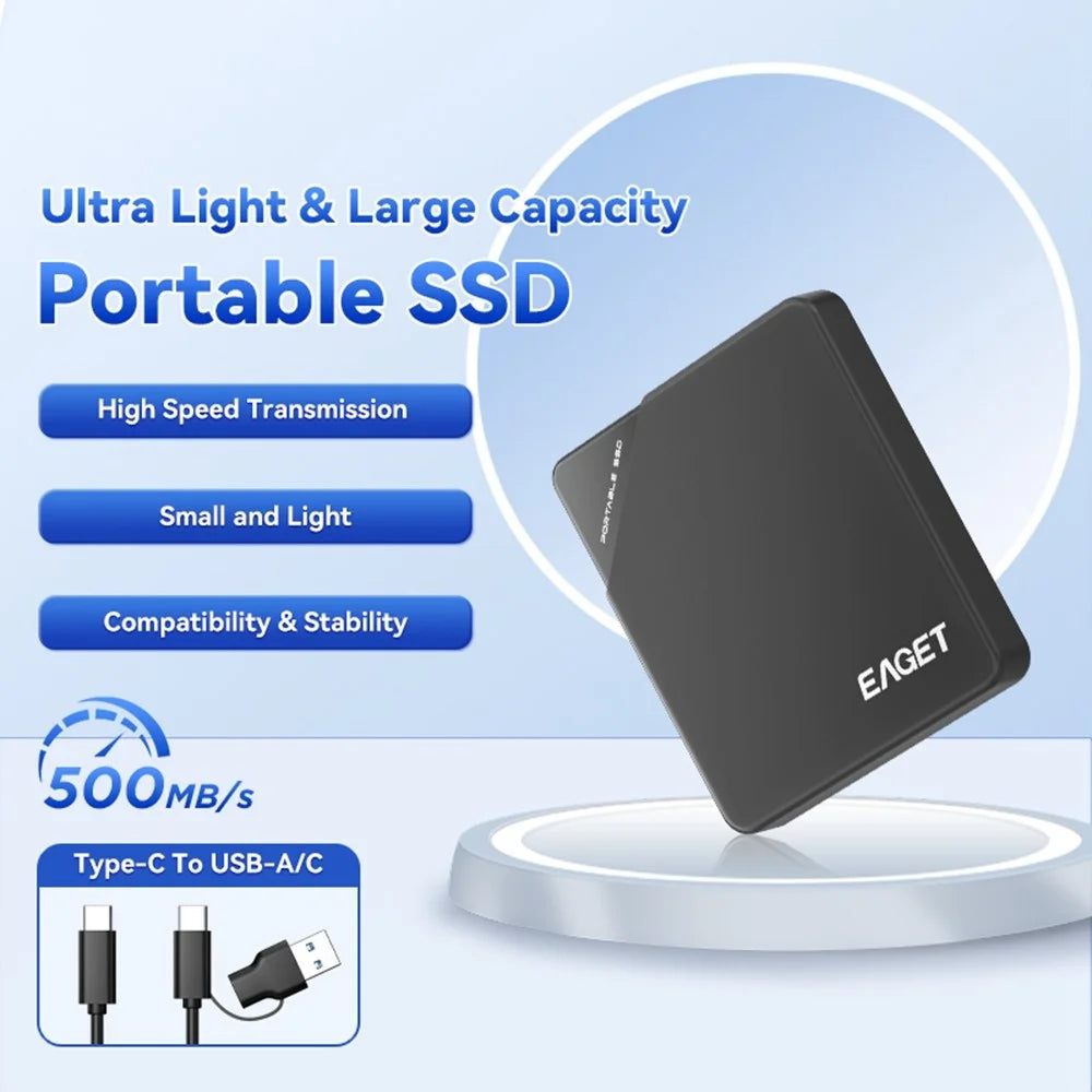 EAGET ET-M9 240GB Portable SSD 5Gbps Type C External Solid State Drive for Windows / Mac / Linux - 2