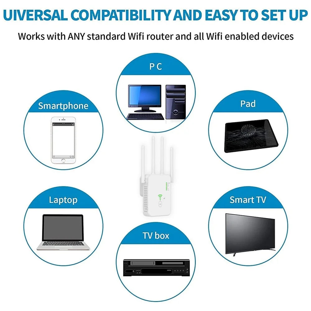 U10-300 Lightweight Repeater Wireless Router WiFi Booster 300Mbps WiFi Repeater - White / US Plug - 6