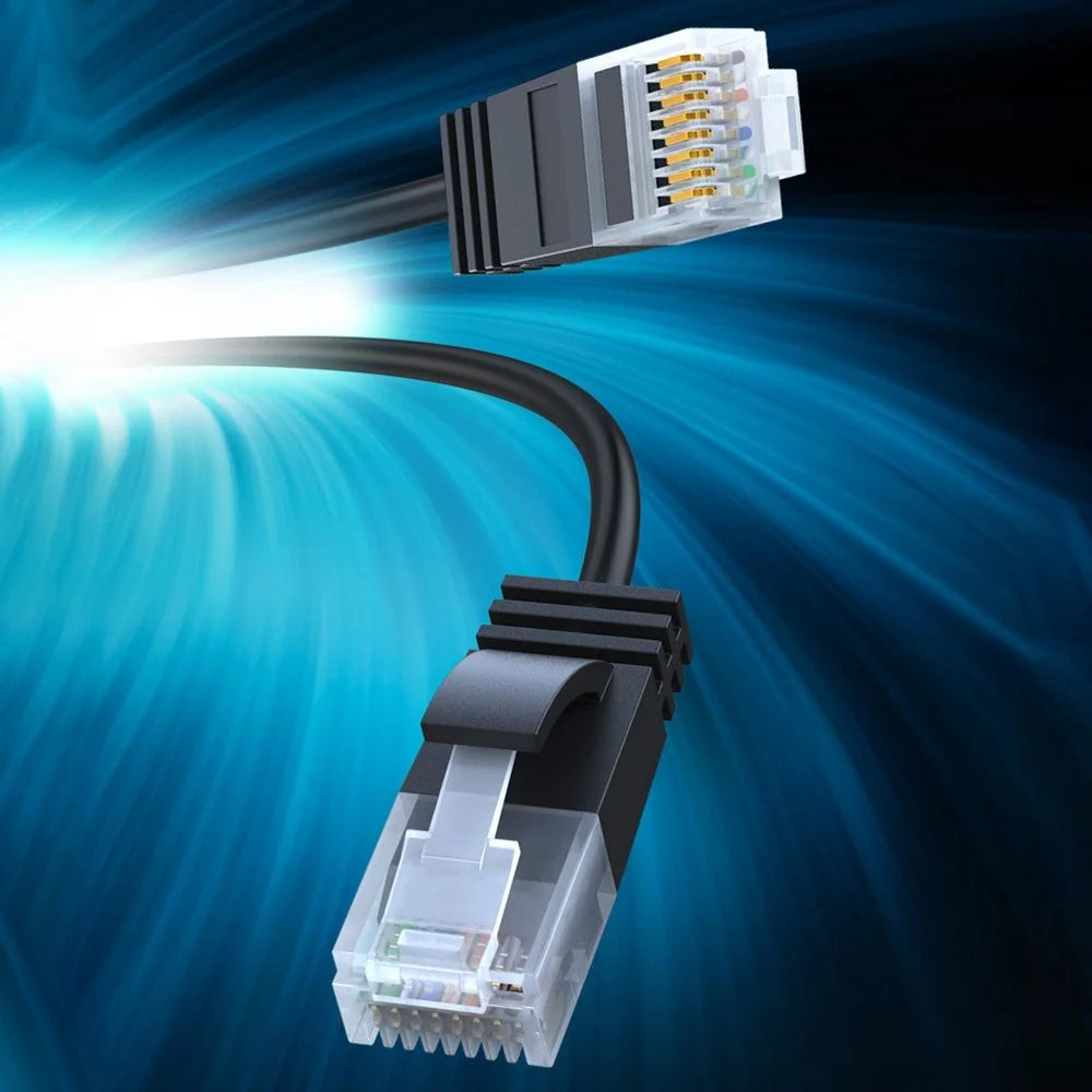 CABLECREATION CL0045 0.5m Pure Copper 10Gbps Cat6a Network Cable RJ45 Ethernet Cable - Straight - 2