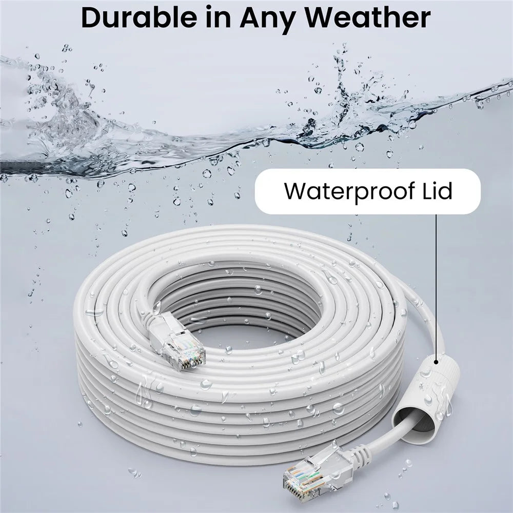 ZOSI Cat5e 150FT Ethernet Cable High Speed Network RJ45 Wire for POE Security Cameras / Poe Switches / Routers / Laptops - 7