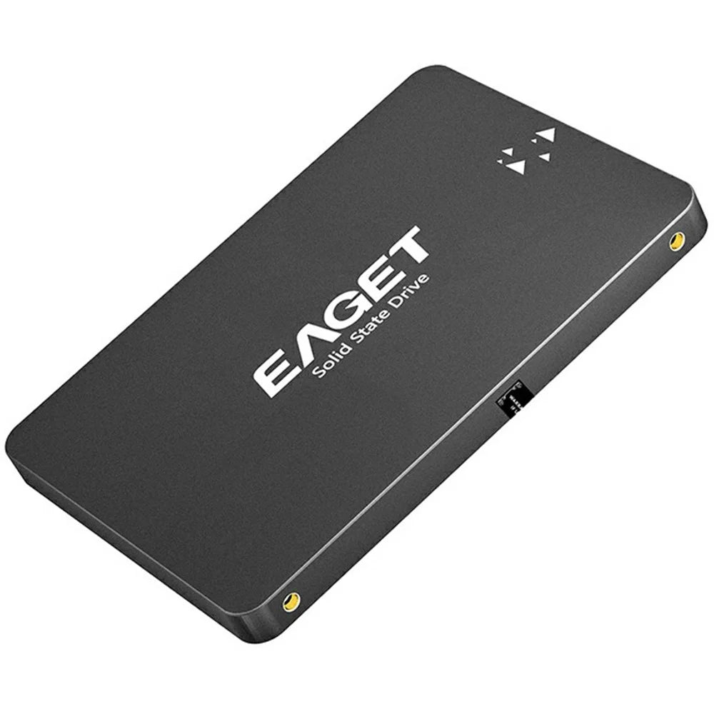 EAGET S205 1TB 2.5 Inch SATA III SSD Disk Case Internal Solid State Hard Drive Enclosure for Laptop Desktop Computer - Black - 2