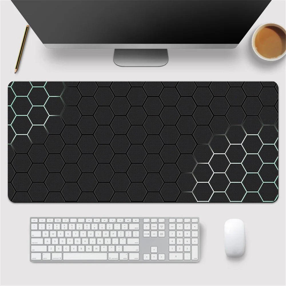 300x800x2mm Honeycomb Pattern Gaming Mouse Pad Computer Laptop Desktop Mat - Style 1 - 2