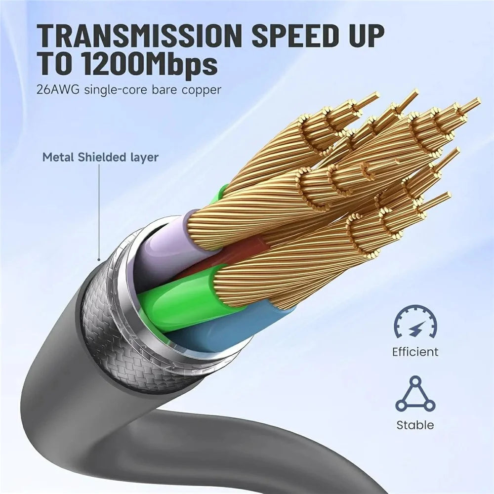 2Pcs Starlink Gen3 V3 Rectangular Satellite Ethernet Cable Adapter 1000Mbps RJ45 Converter - 4