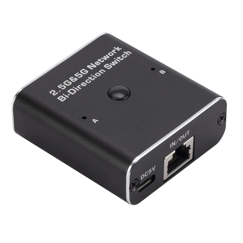 HW7 2 In 1 Out RJ45 Network Switch 2.5G / 5G Gigabit Ethernet Bidirectional Switcher - 3