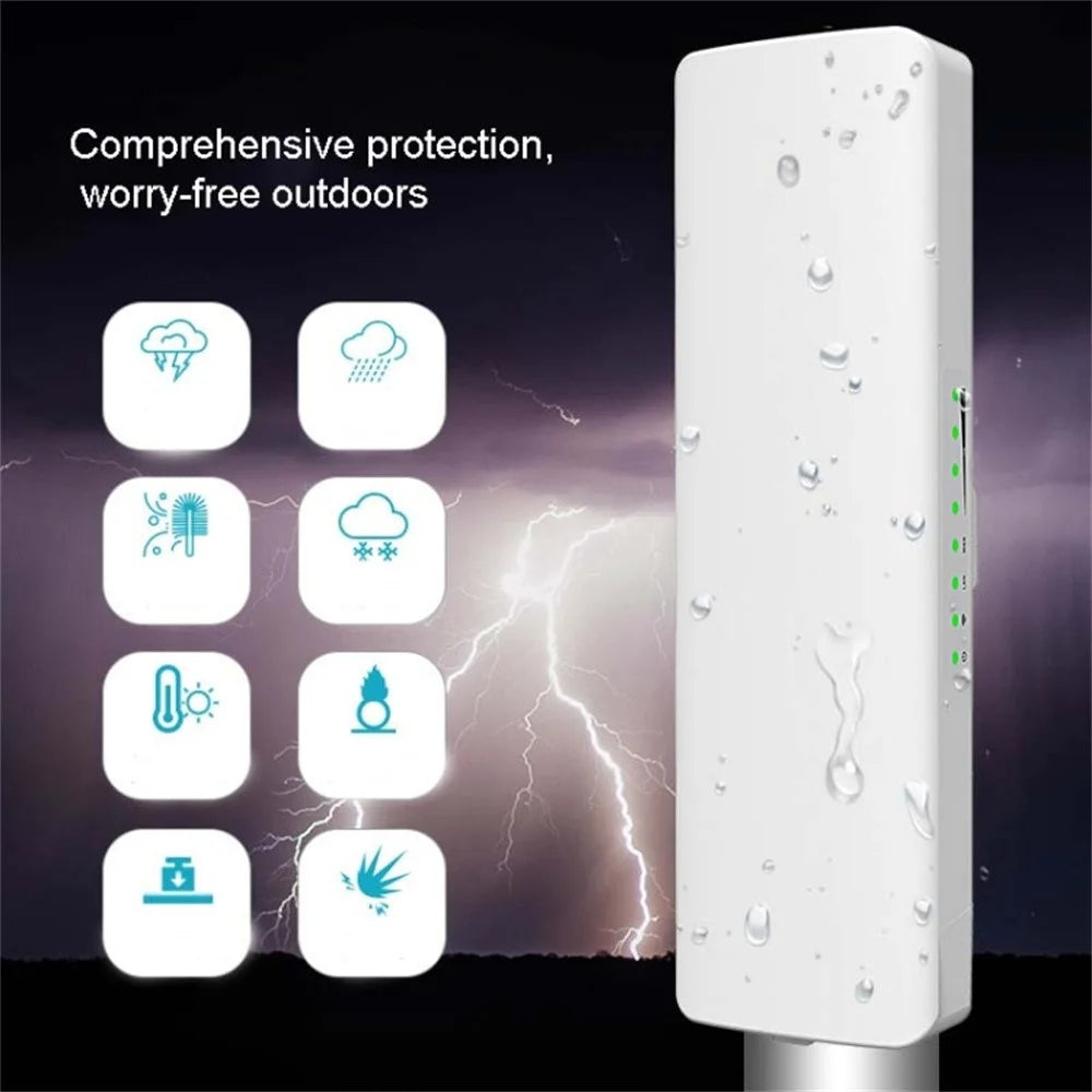 COMFAST CF-E314N V2 Wireless Bridge 5KM Outdoor 300M Monitoring AP / Long Range WiFi Extender for Community Surveillance - 2