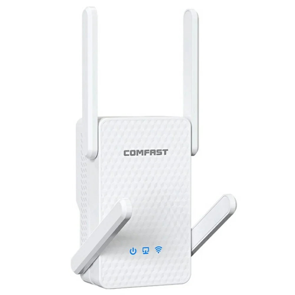 COMFAST CF-XR186 WiFi Range Extender Dual Band 5G Gigabit 3000M Wireless Repeater / Booster with 4 Antennas - 1
