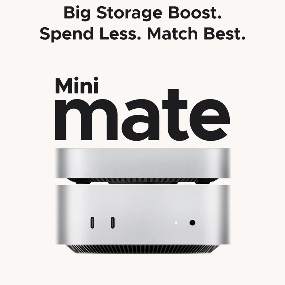 ORICO M4PRO MiniMate 1TB Desktop Hard Drive External SSD 40Gbps Read Write Speed for Windows / Linux / Mac / HarmonyOS / Android - White / UK Plug - 3