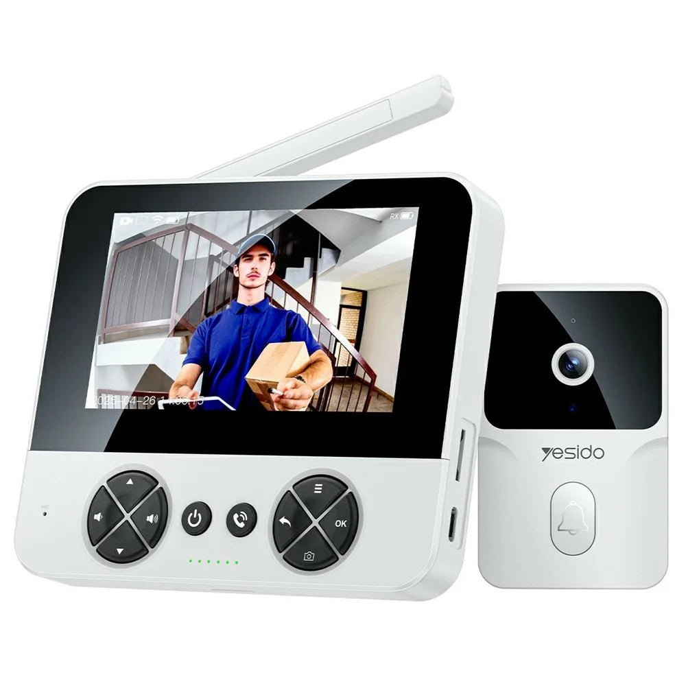 YESIDO KM27 2.4G Wireless Video Doorbell with Visual Two-Way Chat / Night Vision for Home - 1