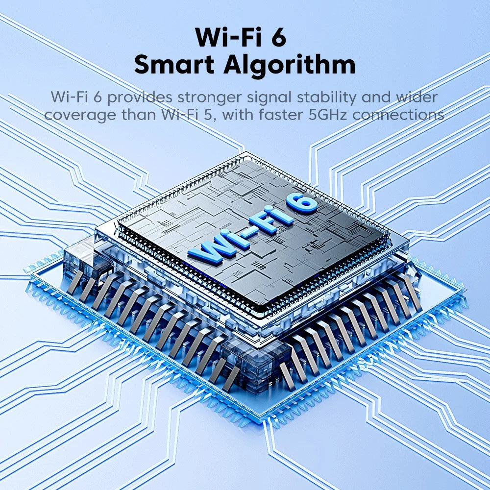 TOOCKI TB07A USB WiFi 6 Adapter 900Mbps Dual Band Bluetooth-compatible 5.4 Wireless Network Card with High Gain Antena - 5