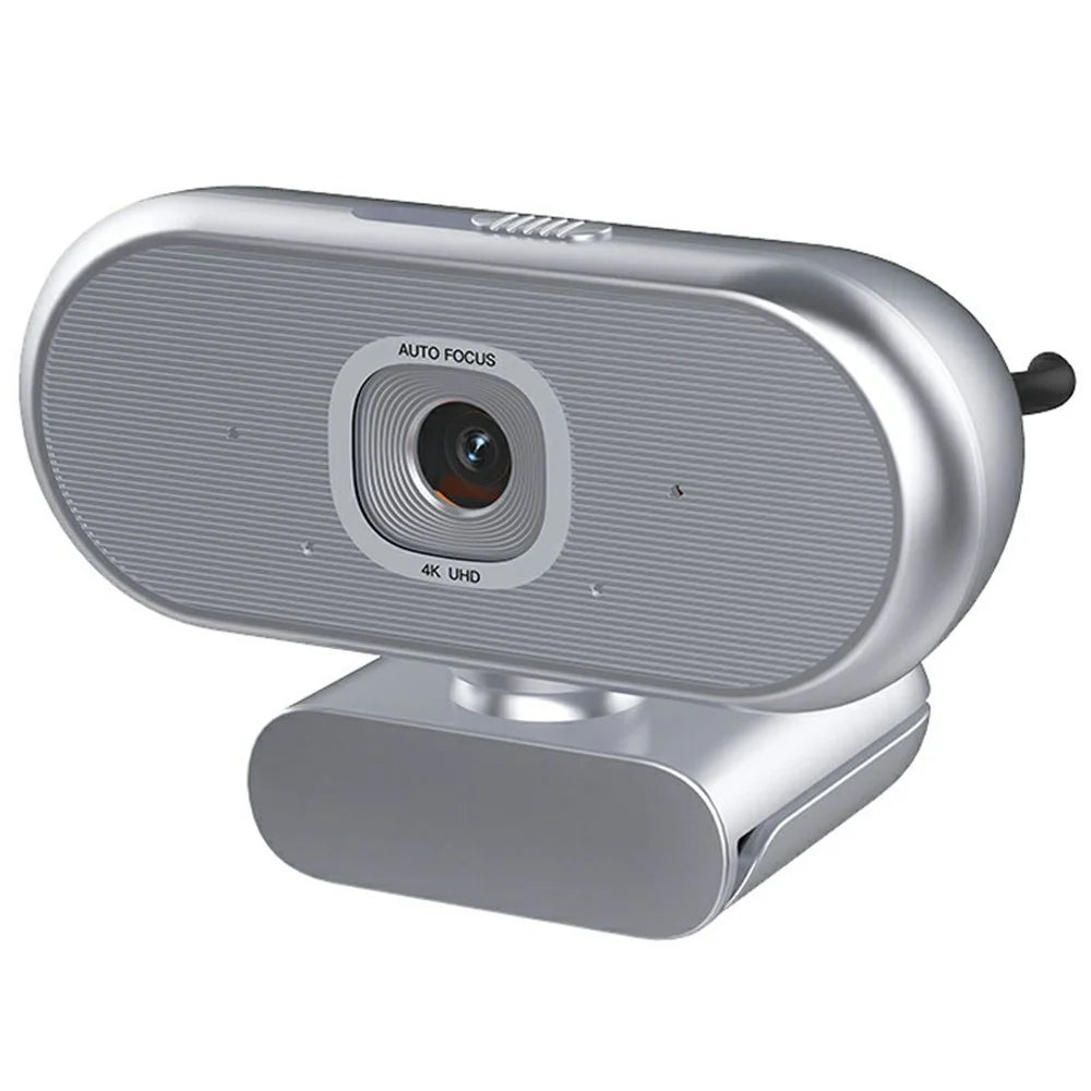 L60 4K USB Webcam Driver Free Auto Focus Camera High Definition Cam for Meeting Streaming - Silver - 1