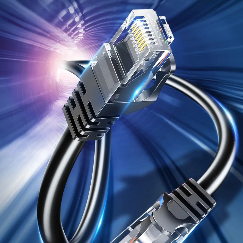 ESSAGER 15m High Speed 1000Mbps Cat6 Gigabit Network Cable Ethernet Cable Cord for Computer - Round Wire - 2
