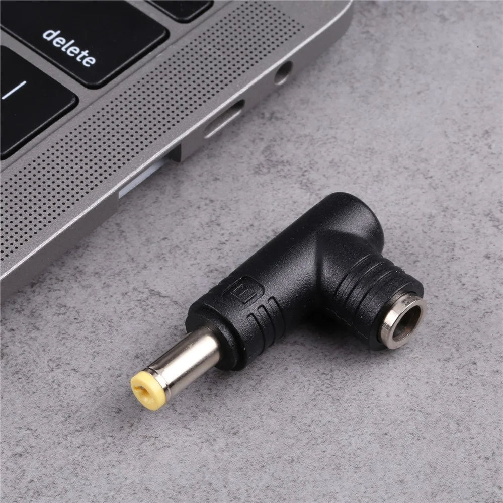 240W 5.5x2.1mm Male to 5.5x2.5mm Female Jack DC Power Connector Converter Elbow Plug Coupler - 4