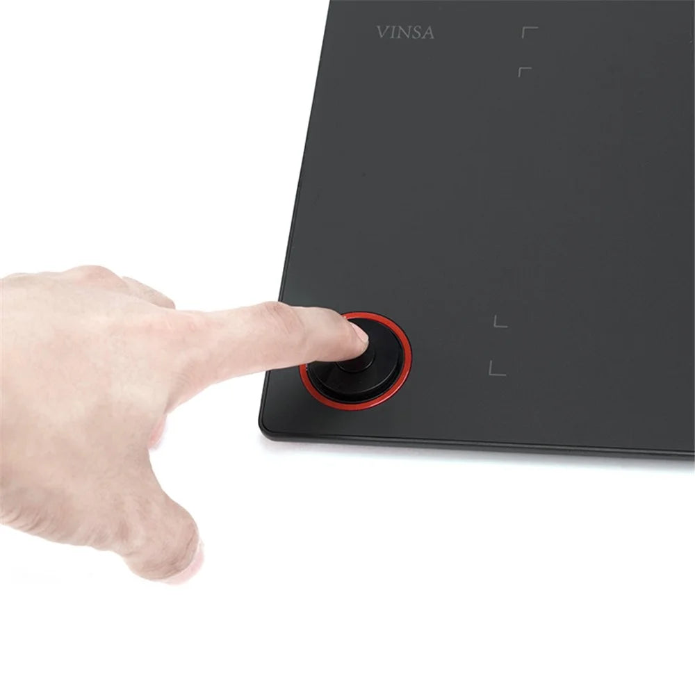 VINSA T608 Digital Drawing Plate Hand Drawing Board Graphics Tablet with 8192 Levels Pressure Sensitive Pen OTG Adapter and Cable - 7