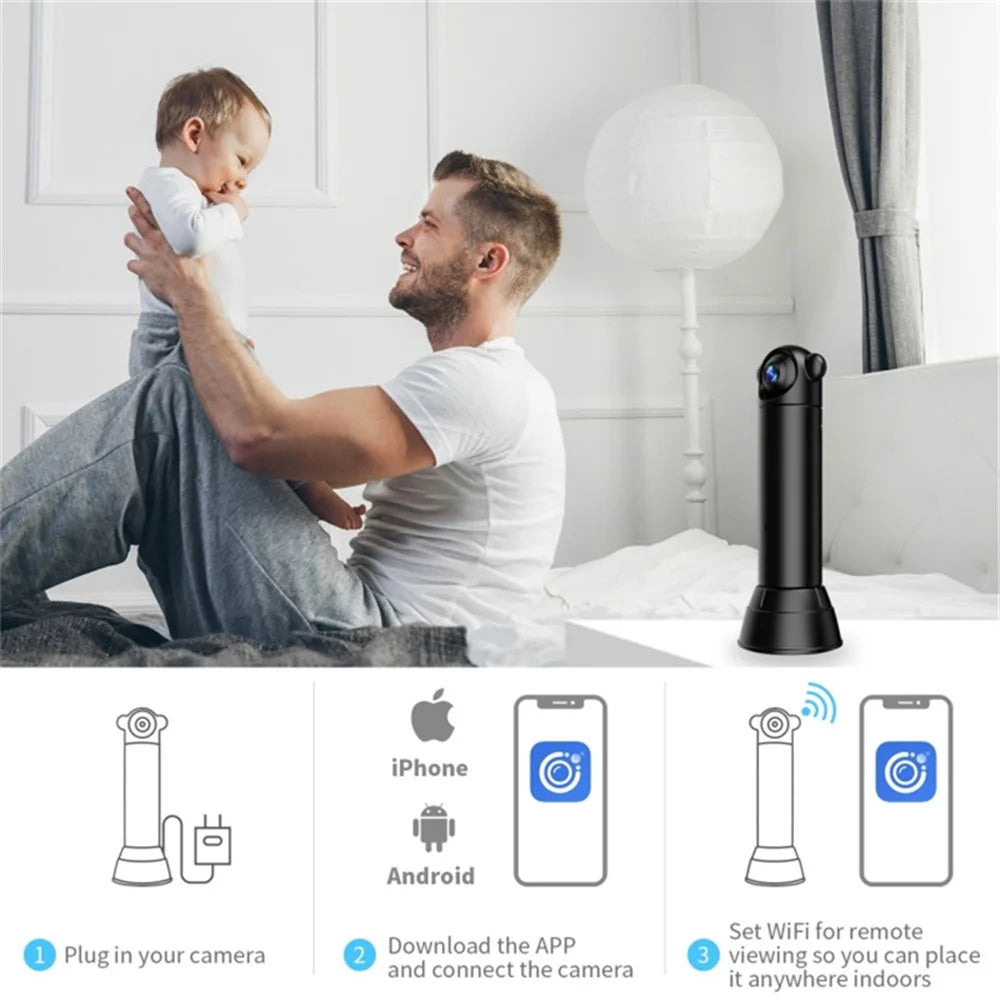 V10 HD Infrared Night Vision Mini Camera Remote Control Home Security Camera - 3