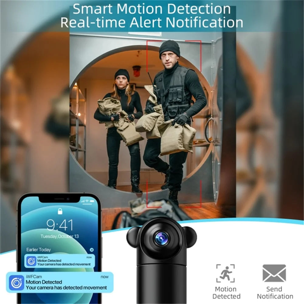 V10 HD Infrared Night Vision Mini Camera Remote Control Home Security Camera - 6