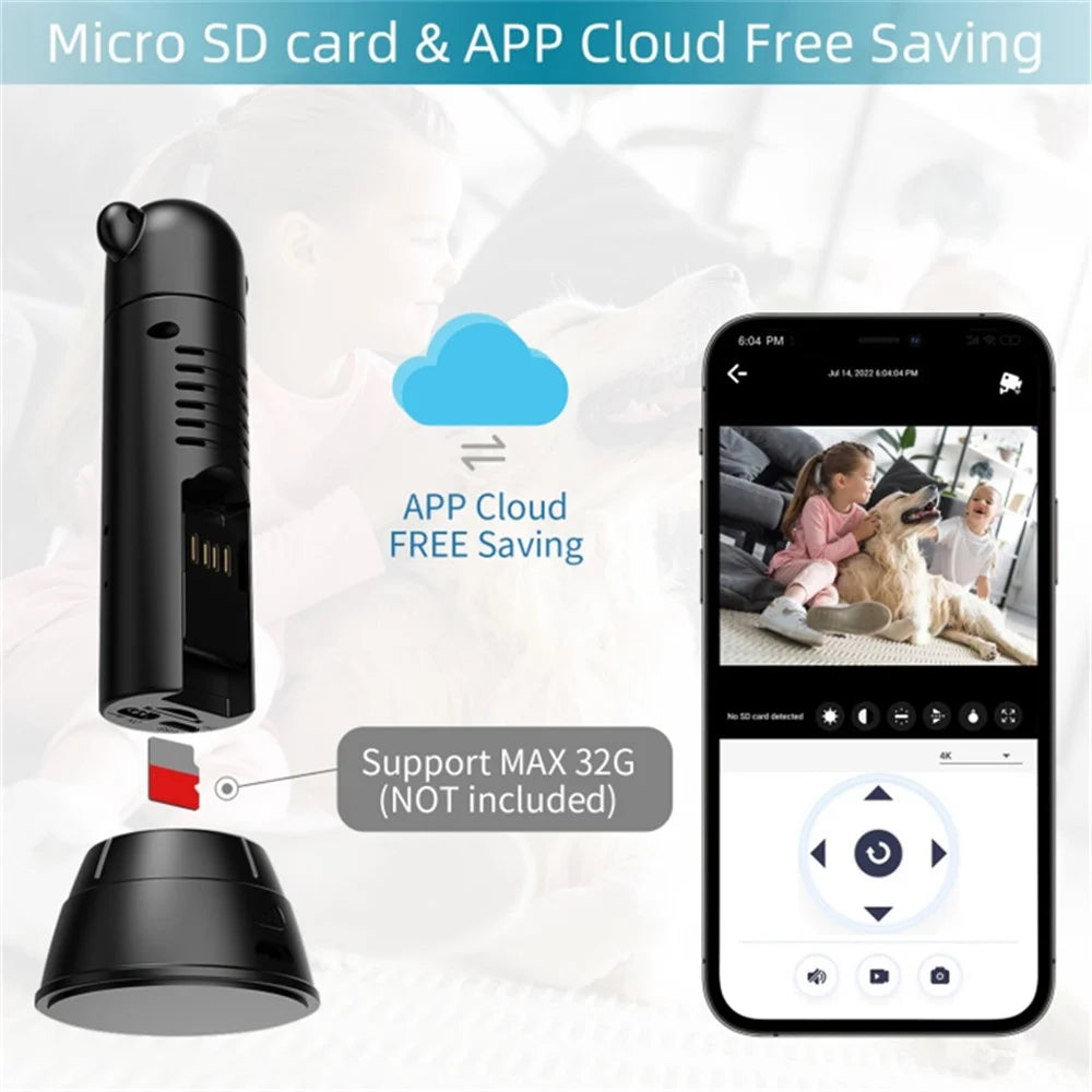 V10 HD Infrared Night Vision Mini Camera Remote Control Home Security Camera - 7