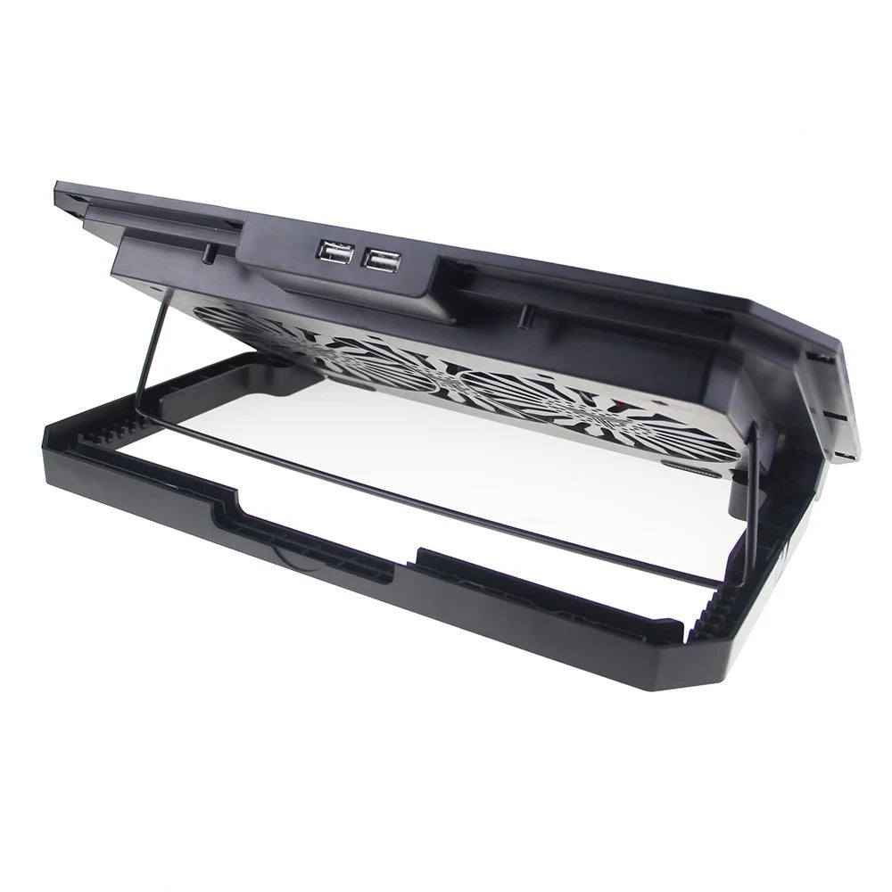 N22 Adjustable Laptop Cooling Stand Phone Holder Portable Notebook Cooler with 2 USB Ports - 5