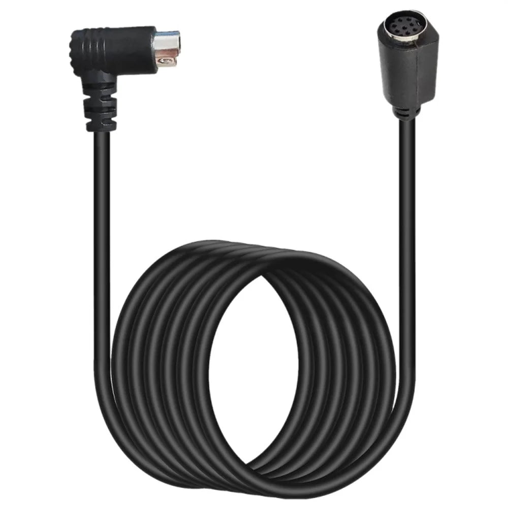 3m DIN 8 Pin Male to Female S Video Cable Angled Connector Audio Video Cord for Set Top Box - 2