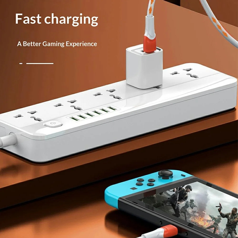 LDNIO LC602C 2m 100W Super Fast Charging Cable Type-C to Type-C Braided Data Cable for Phones Laptops - Orange - 5