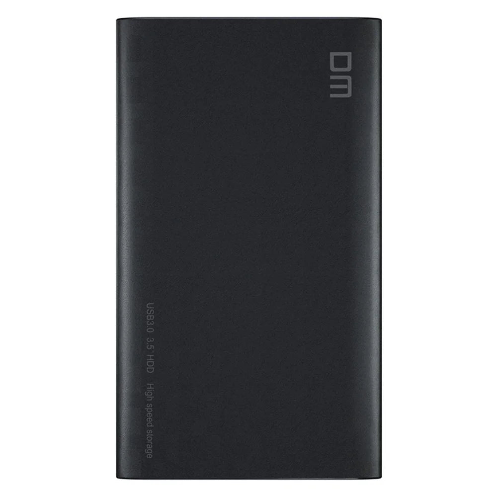 DM HD035 3.5 Inch USB3.0 SATA External Hard Drive Enclosure for HDD SSD up to 16TB - Black - 5
