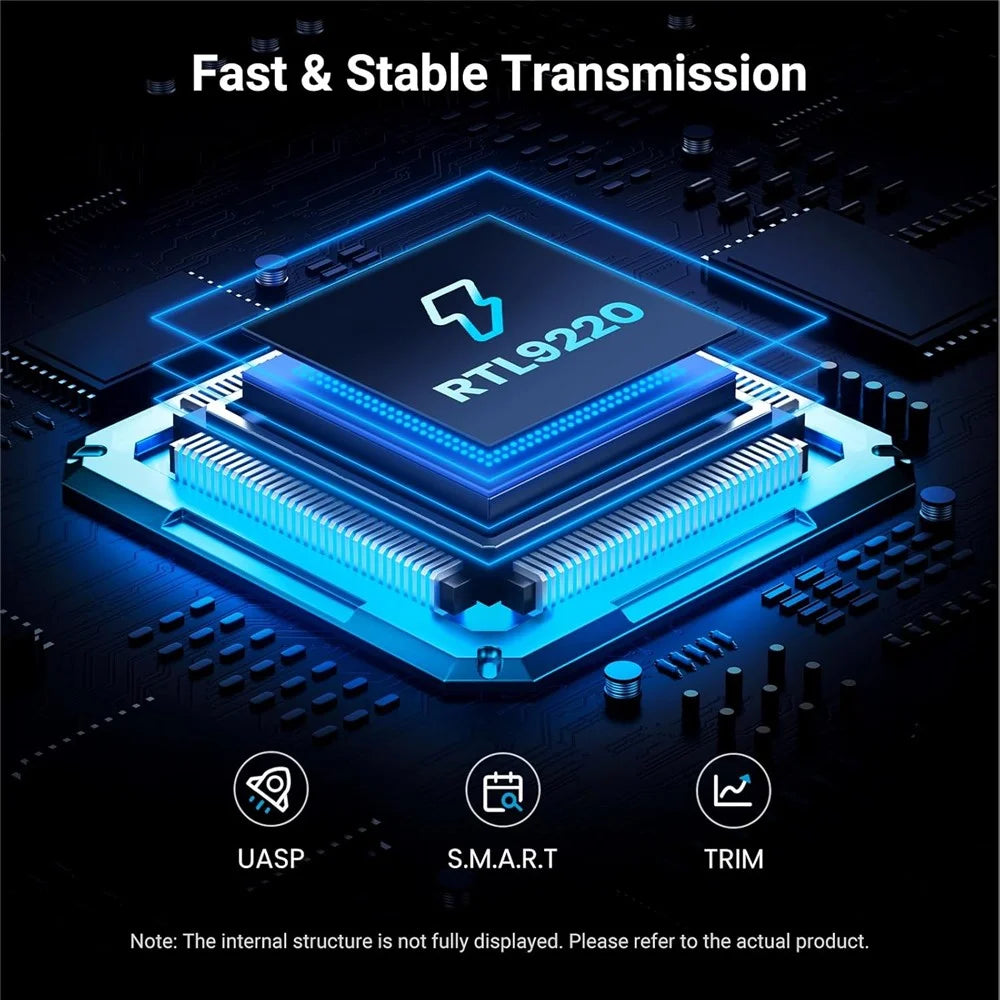 UGREEN CM559 For M / B+M Key NVMe SATA SSD 20Gbps USB 3.2 Gen 2x2 M.2 NVMe SATA SSD Enclosure - 7