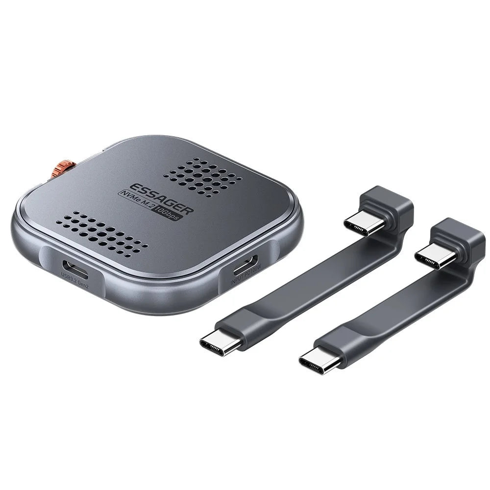 ESSAGER Aluminum Alloy Gen2 10Gbps Magnetic Hard Drive Enclosure NVME / 2230 / M.2 Hard Disk Enclosure - 1