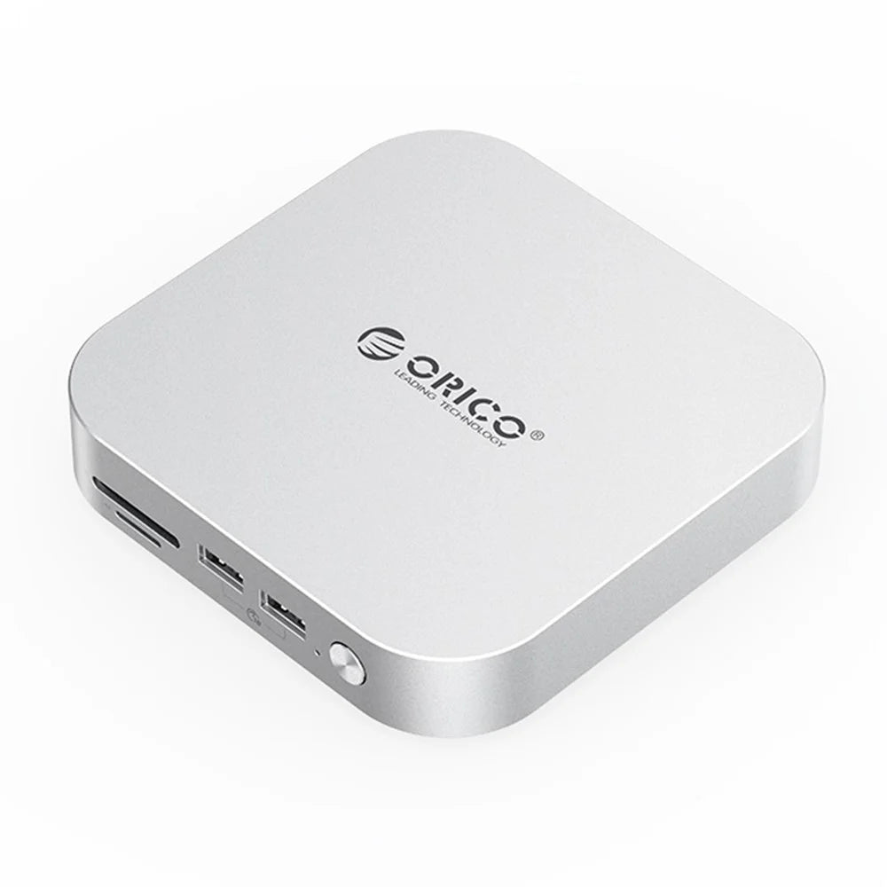 ORICO-M47P Aluminum Alloy 7 in 1 MiniLink Desktop Hard Drive Expansion Dock 40Gbps M.2 SSD Enclosure - White / UK Plug - 1