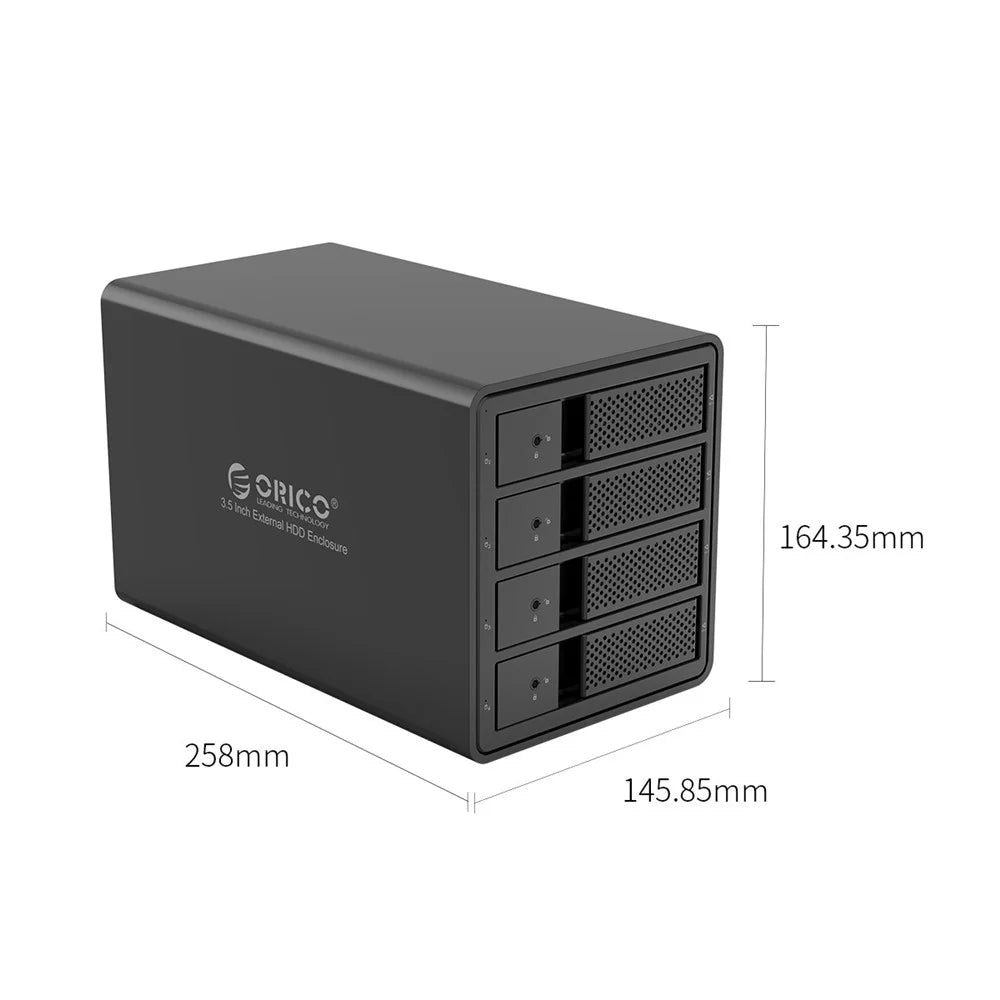 ORICO 9548U3-BK 4-Bay 3.5-inch Hard Drive Enclosure - 7