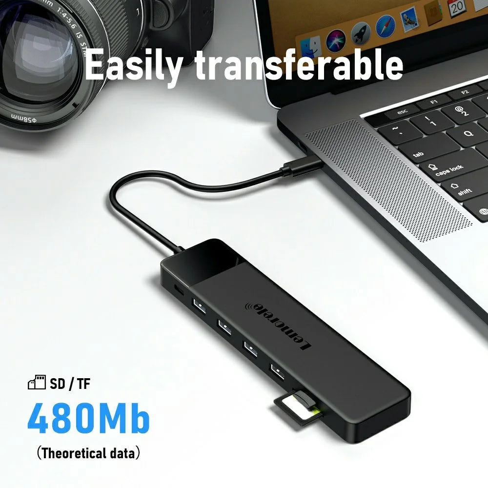 LEMORELE TC200 13 in 1 USB-C Hub Adapter Multi-Functional Docking Station with HD / VGA / USB Ports for Home / Office - 6