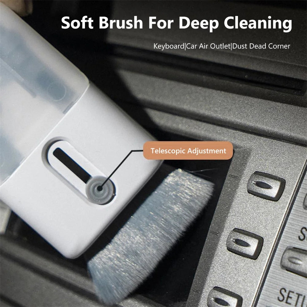 Bluetooth-compatible Headset Keyboard Cleaning Tools Kit Dust Removal Pen Brush Wipe Cloth Key Puller Set - 3