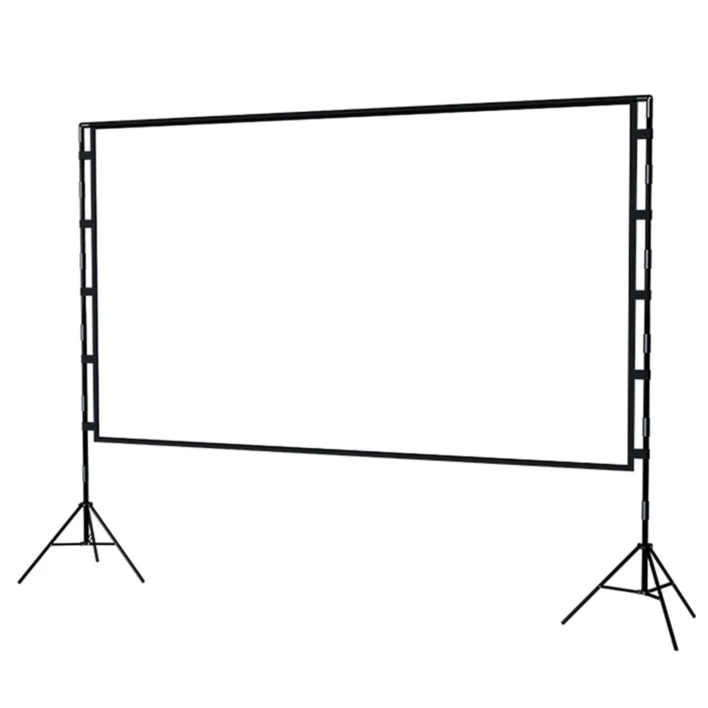 16:9 84-inch Folded HD Projector Screen Outdoor High Resolution Projection Screen Cloth with Portable Bracket - 2