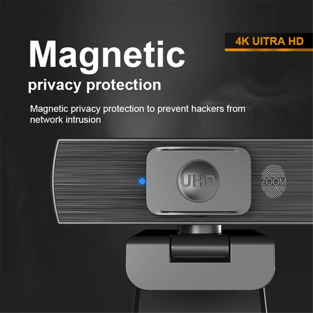 H500 3840*2160p UHD 4K 60FPS Webcam Autofocus Web Camera PC Camera with Microphone - 6