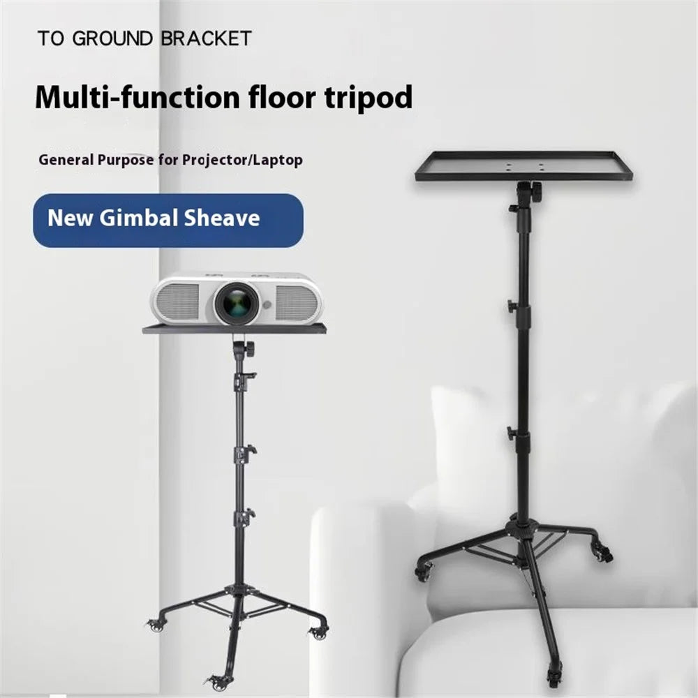 XWJ-ML008 Telescopic Laptop Floor Stand with Wheels Riser Bracket for Projector / Speaker - 2