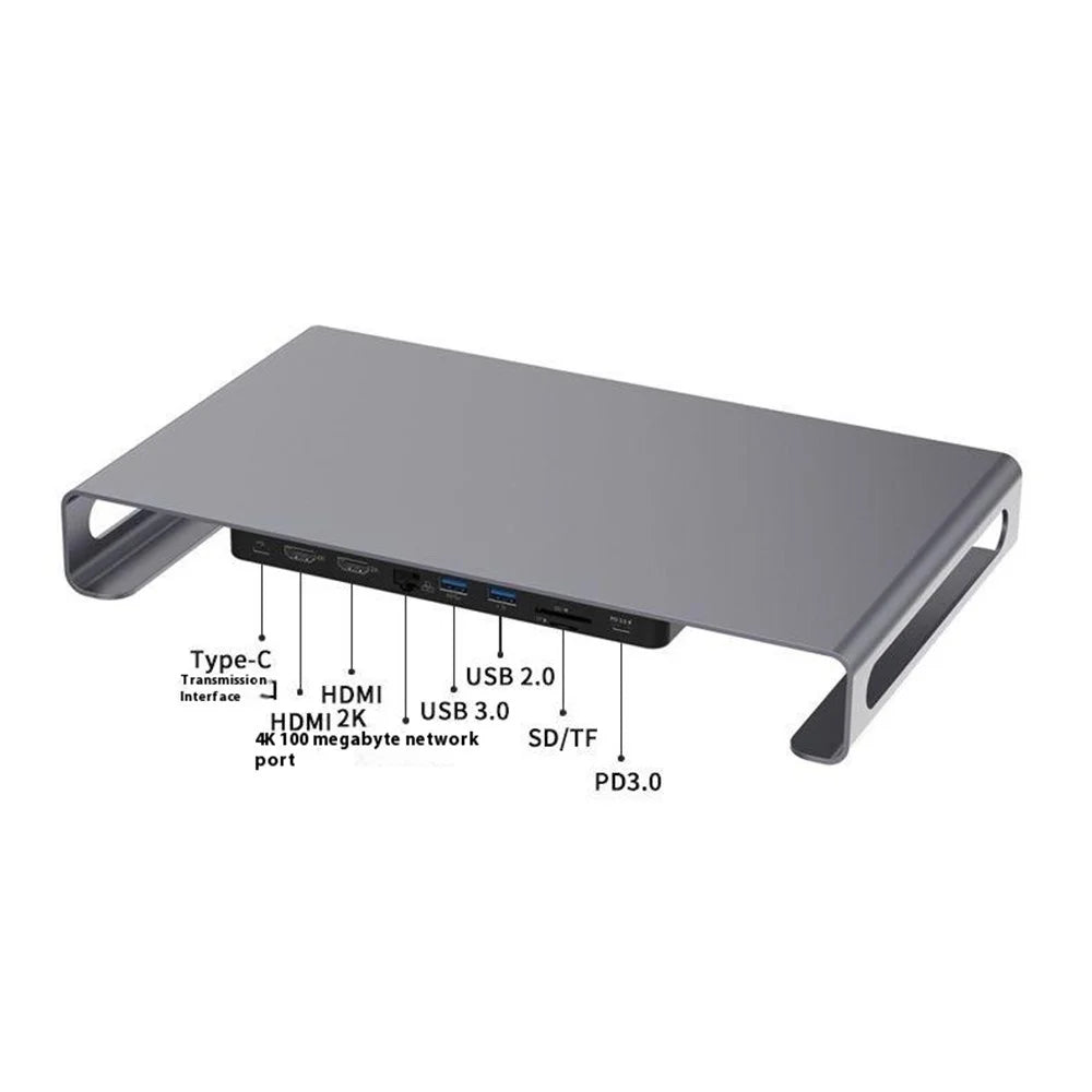 ONTEN OTN-95107 9-in-1 Multifunctional Laptop Docking Station USB-C to HD Adapter 4K Expansion Hub For Notebook - 6