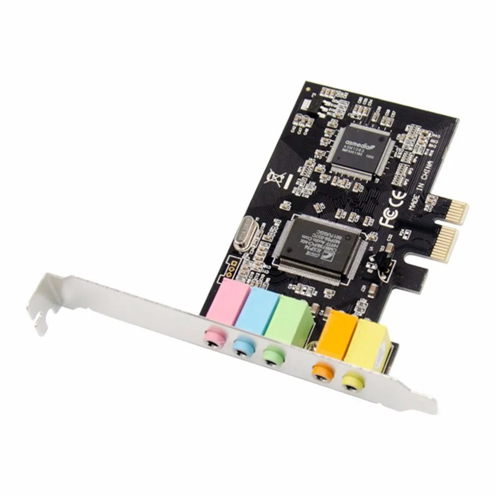 PCI Express 5.1 Channel Stereo Surrounding Sound Card CMI8738 3D Sound Card - 1